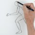 Draw a running person