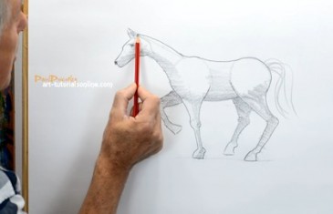 How to draw a horse simply