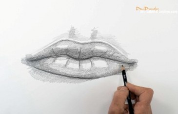 How to draw lips