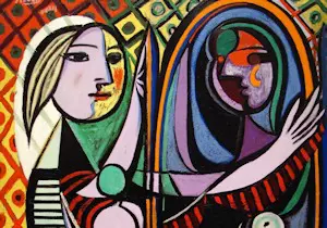 Pablo Picasso girl in a mirror