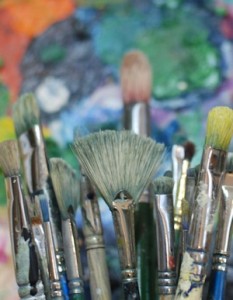 oil painting brushes