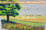 Start Drawing: Part 10 Landscape with Coloured Pencils