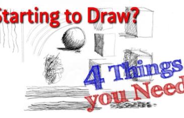 start drawing Part 1: 4 things you need