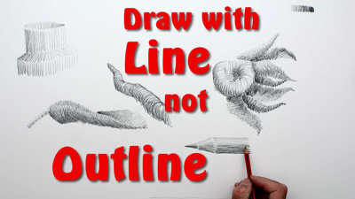 Drawing Basics – how to suggest outlines and edges
